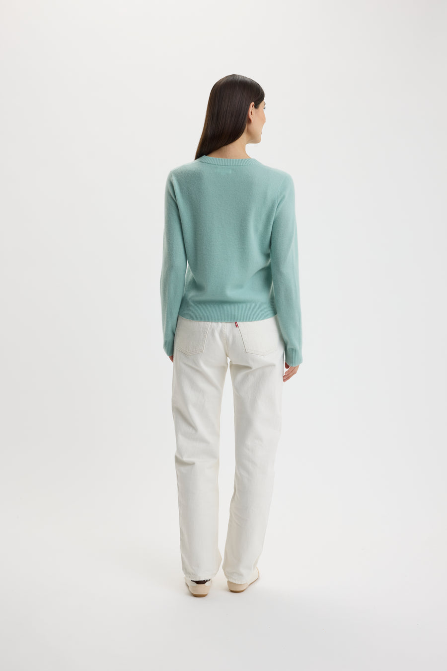 Ulrikke O-Neck Sweater 0002 Sea Foam