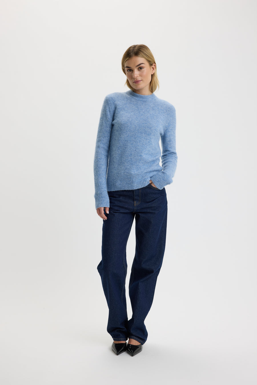 Selma O-Neck Sweater 0005 Illusion