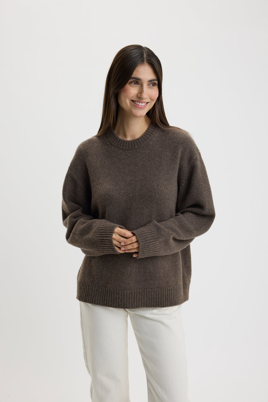 Emilee Oversize O-Neck Sweater Precipice