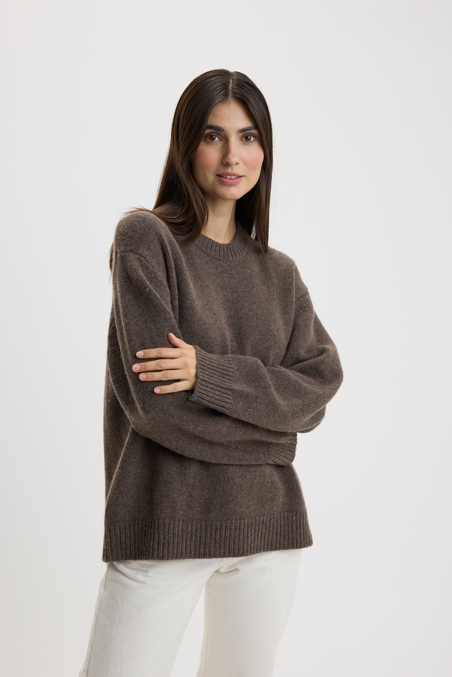 Emilee Oversize O-Neck Sweater Precipice