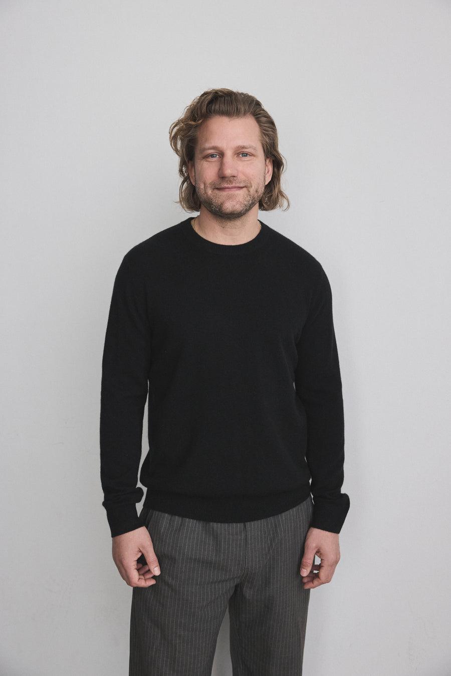 Mads O-Neck Sweater Black