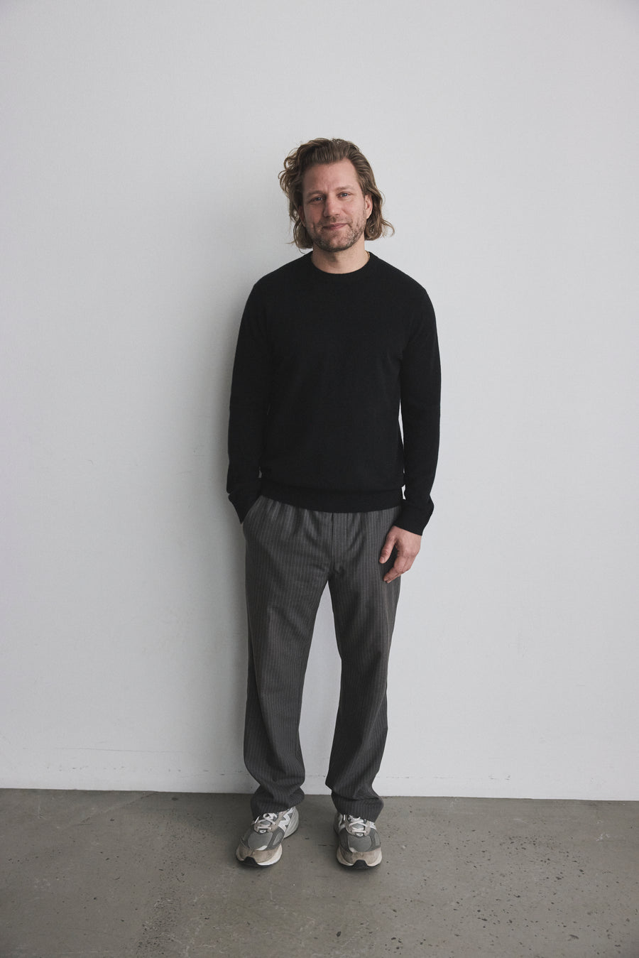 Mads O-Neck Sweater Black