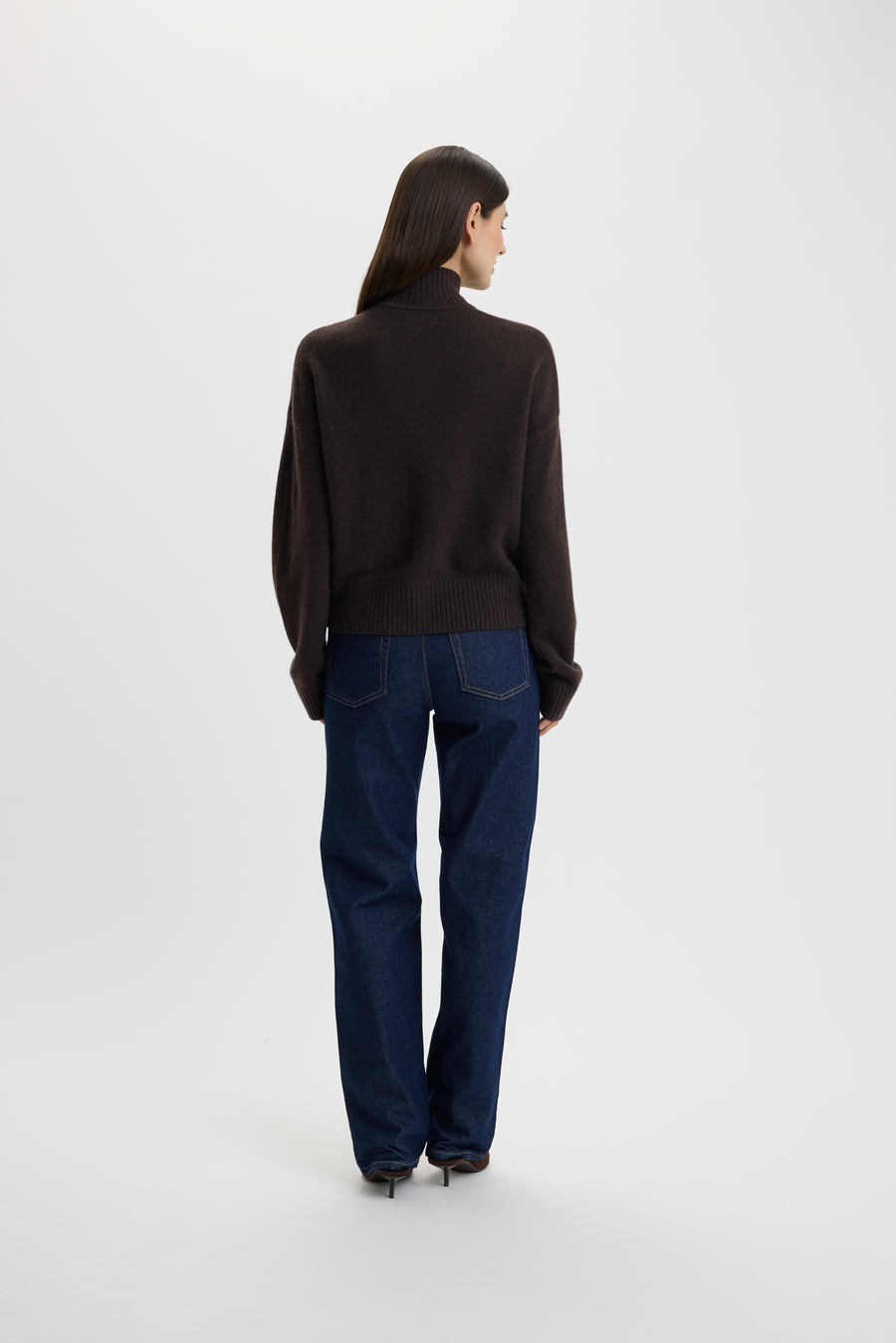 Christina 2-Way Zip Sweater Bison