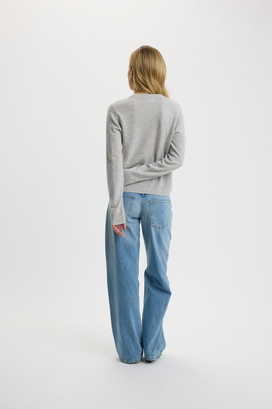 Ulrikke O-Neck Sweater 0002 Foggy