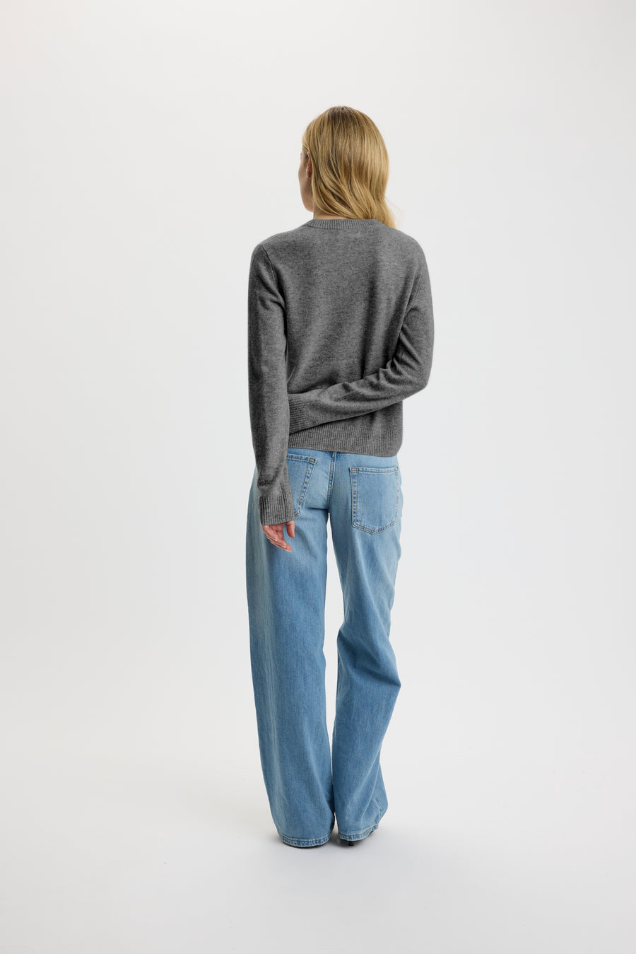 Ulrikke O-Neck Sweater 0002 Thunder
