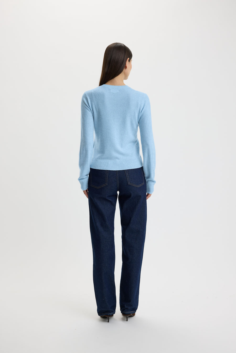 Ulrikke O-Neck Cardigan Stone Wash