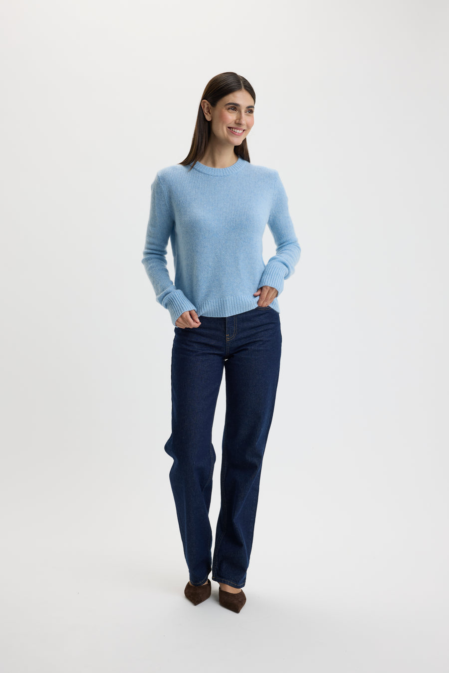 Ulli O-Neck Sweater 0001 Stone Wash