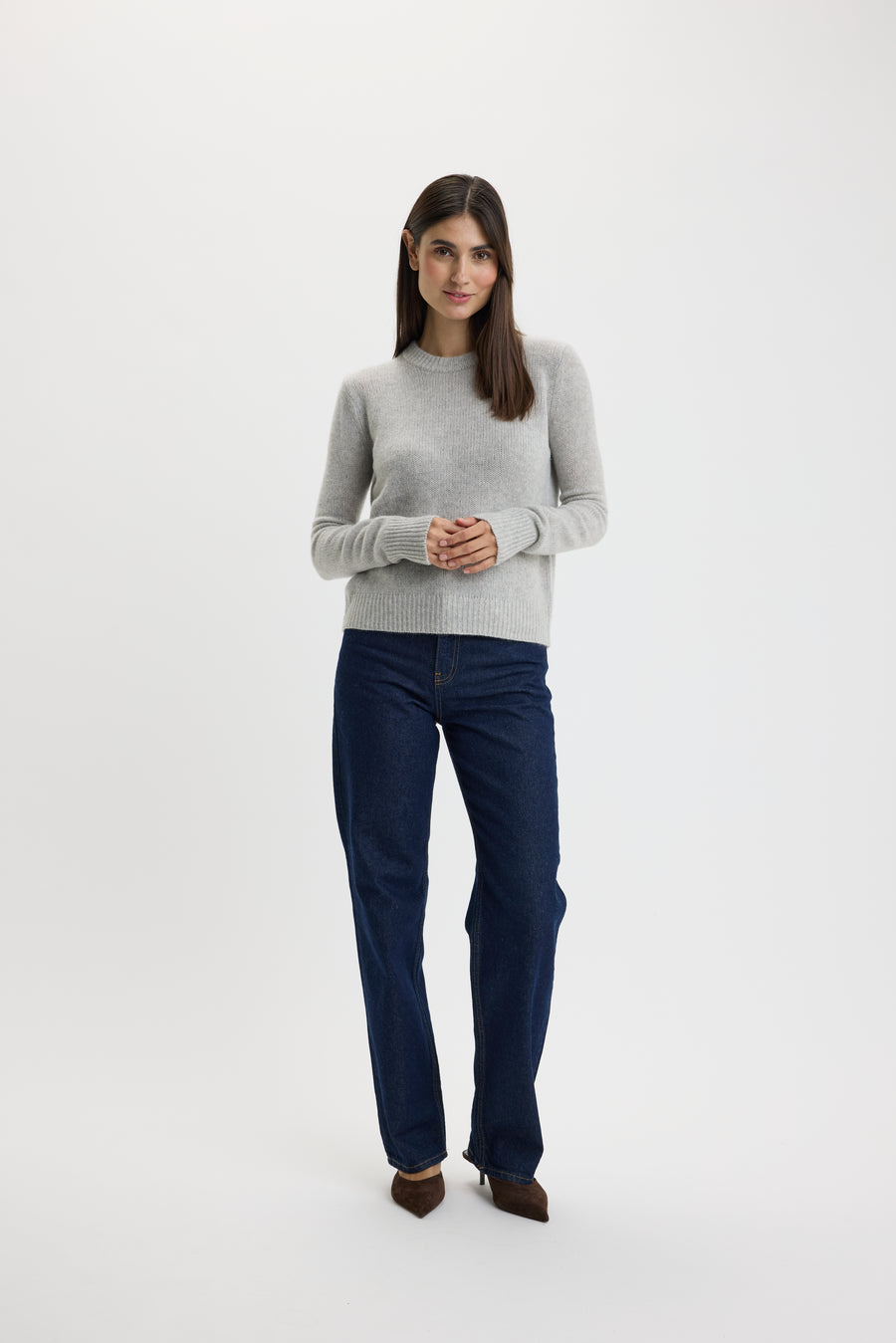 Ulli O-Neck Sweater 0001 Foggy