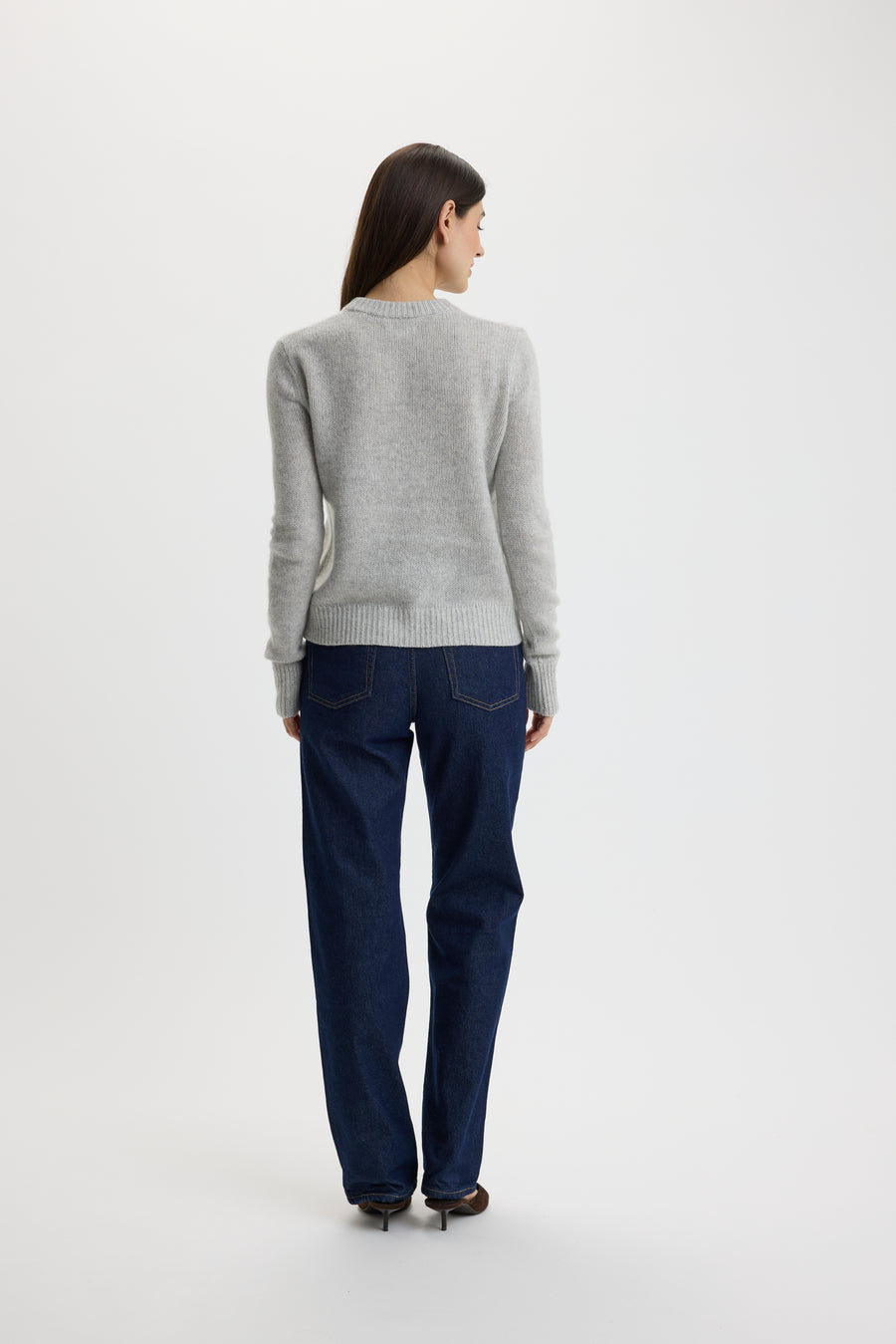 Ulli O-Neck Sweater 0001 Foggy