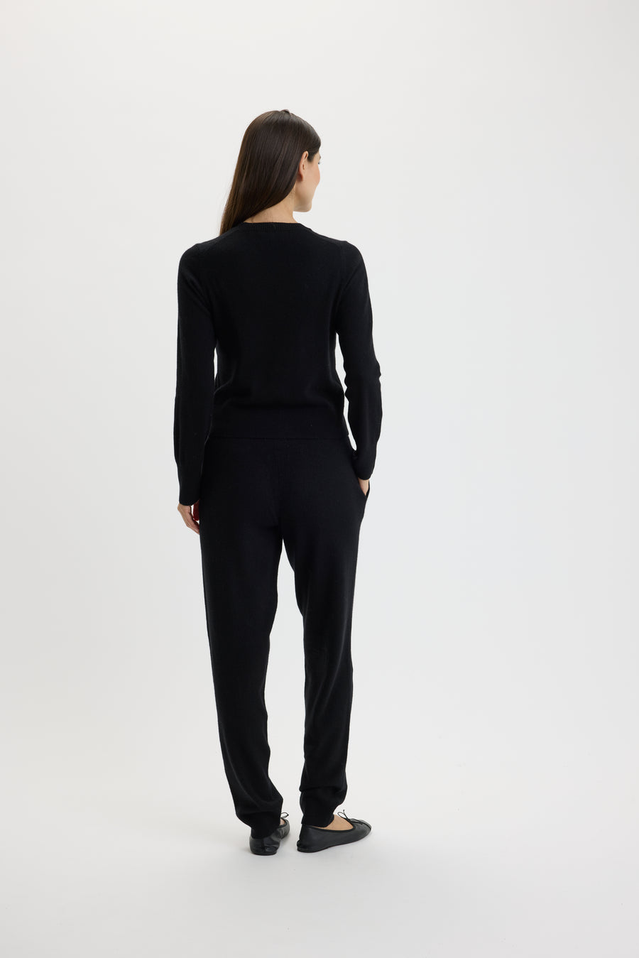 Ulrikke Short O-Neck Sweater 0002 Black