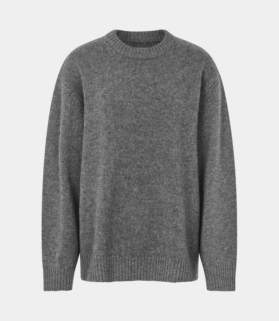 Emilee Oversize O-Neck Sweater Iron Mountain