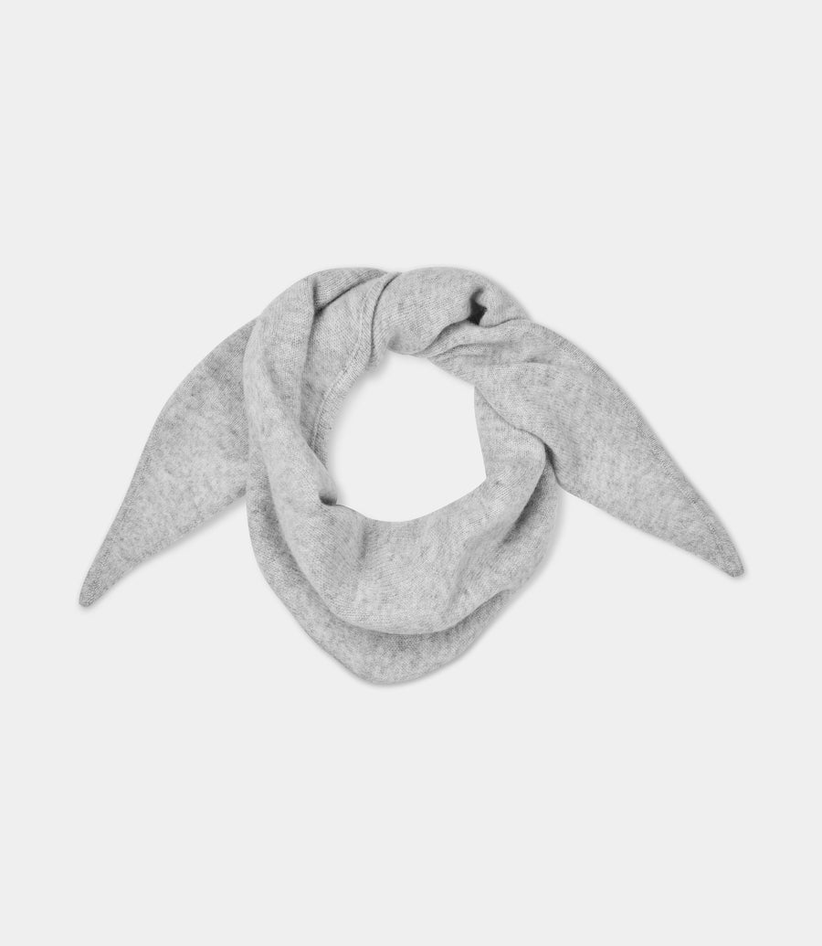 Ulrikke Small Triangle Scarf Foggy