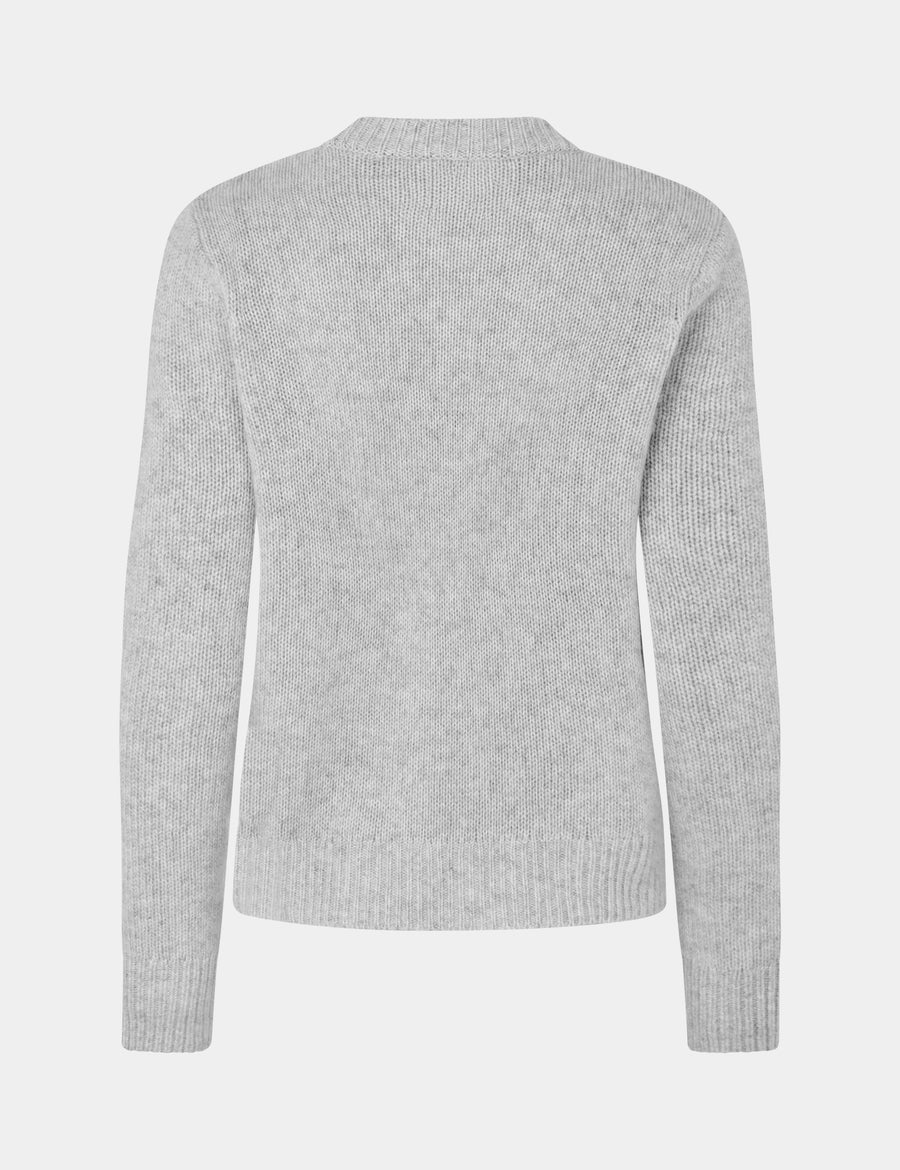 Ulli O-Neck Sweater 0001 Foggy