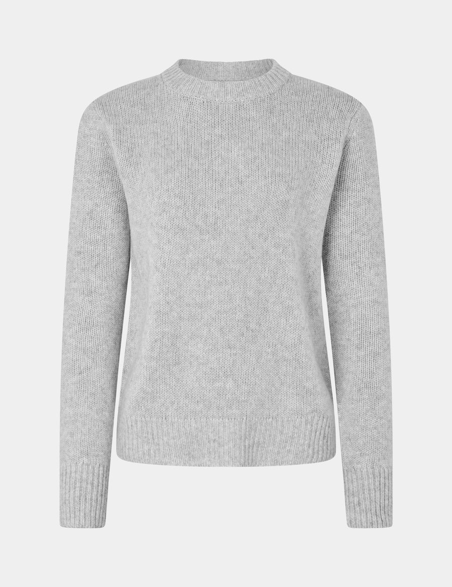 Ulli O-Neck Sweater 0001 Foggy