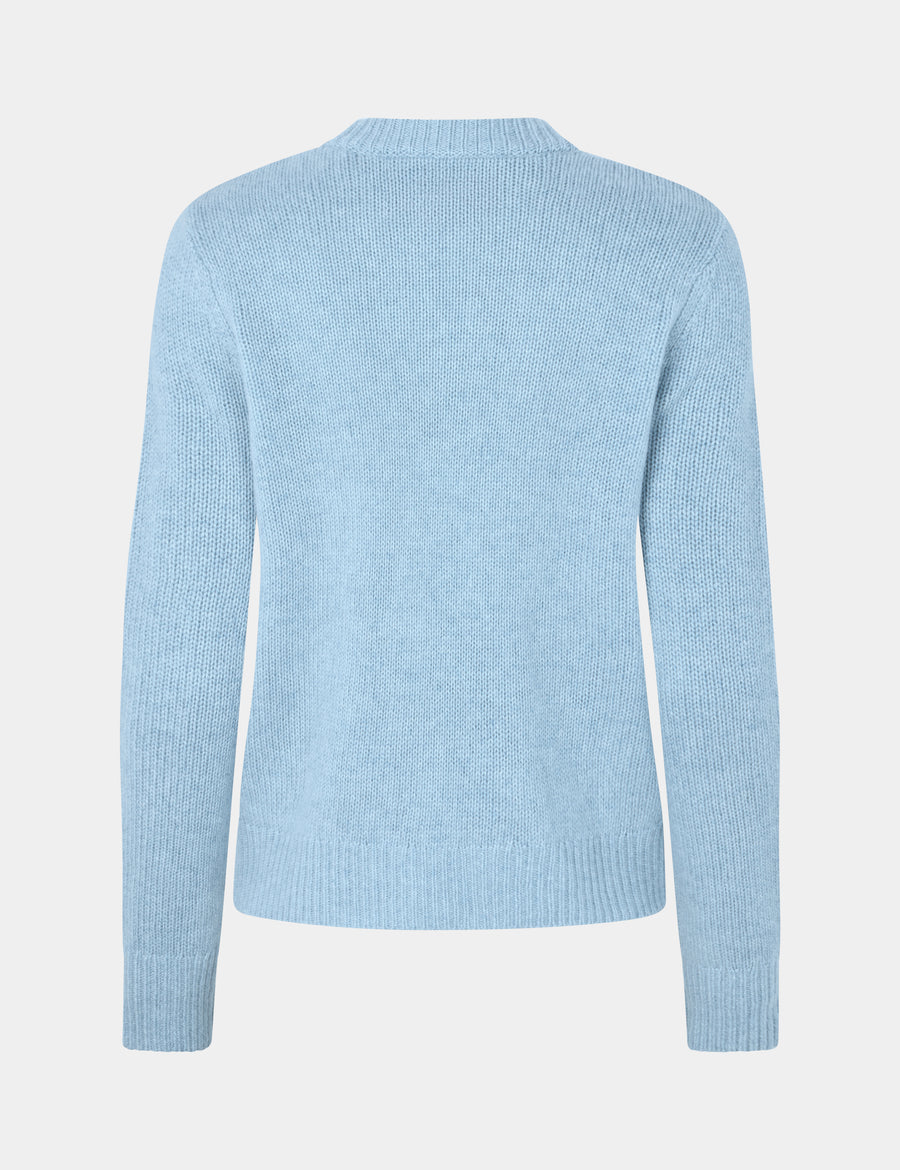 Ulli O-Neck Sweater 0001 Stone Wash