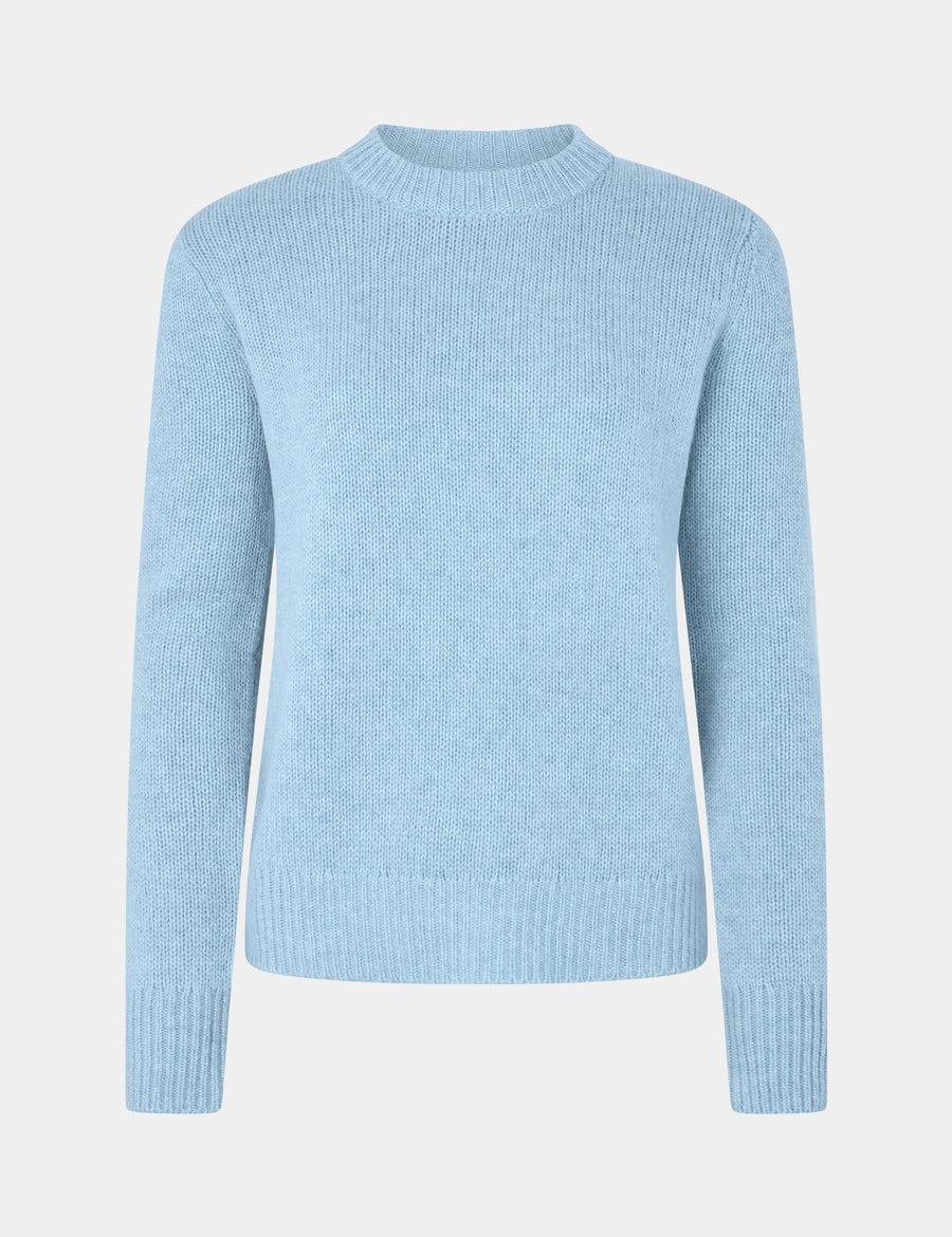 Ulli O-Neck Sweater 0001 Stone Wash