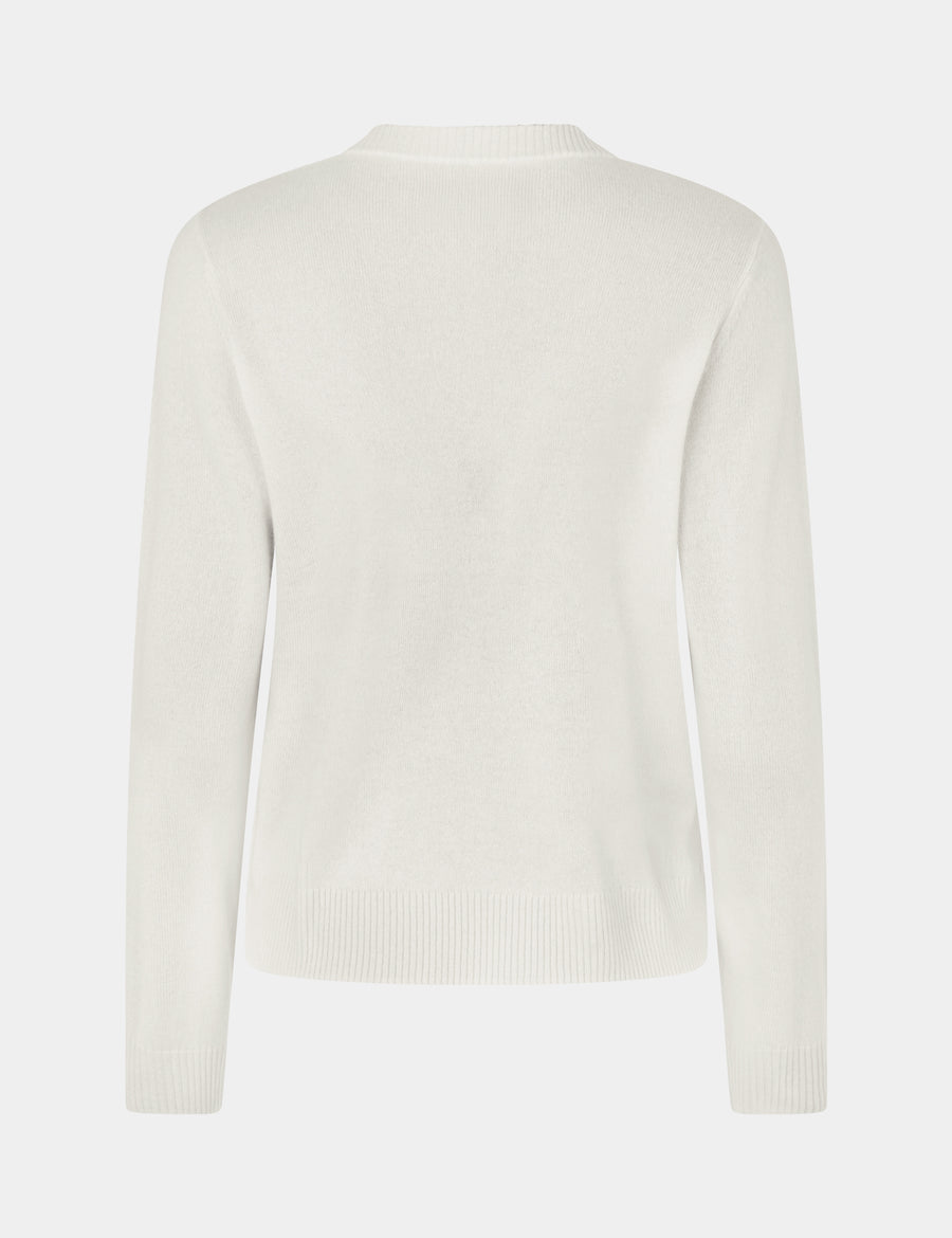Ulrikke O-Neck Sweater 0002 Chalk