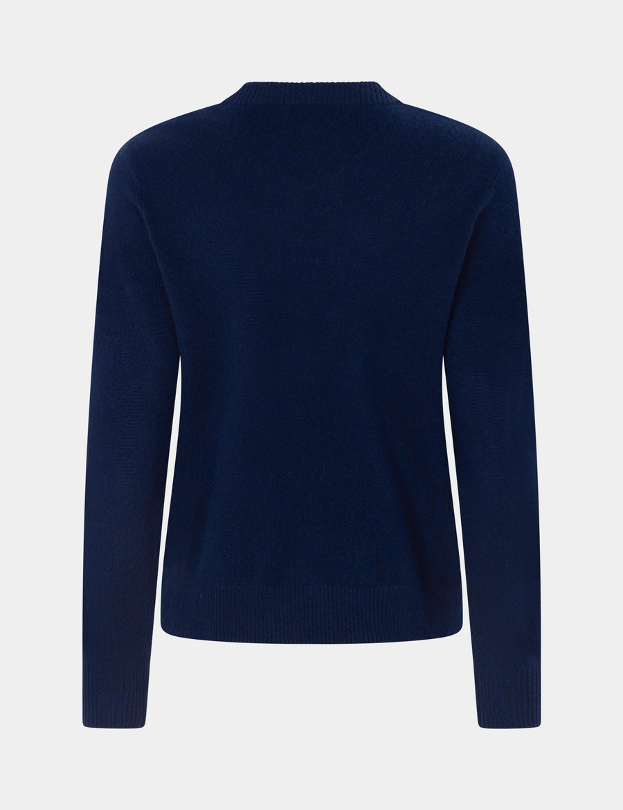 Ulrikke O-Neck Sweater 0002 Midnight