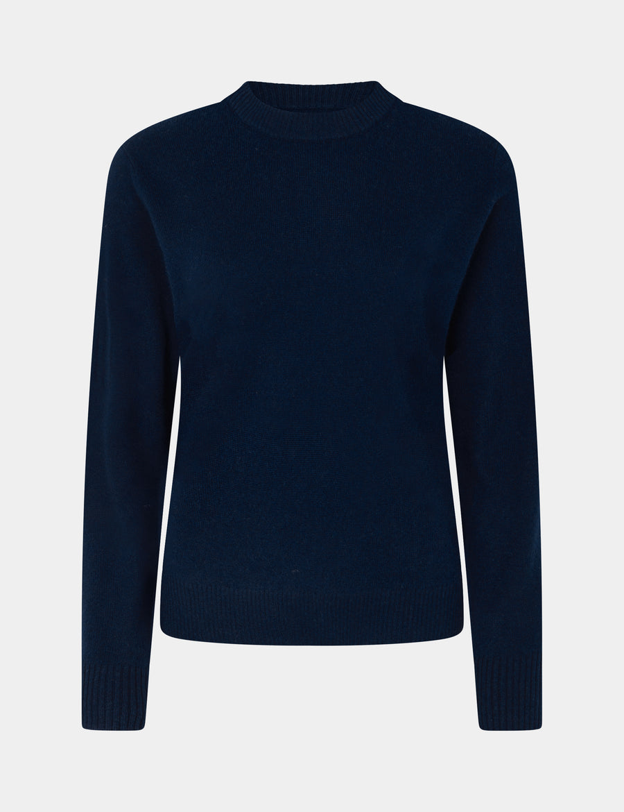 Ulrikke O-Neck Sweater 0002 Midnight