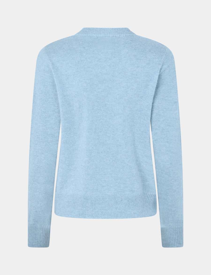 Ulrikke O-Neck Sweater 0002 Stone Wash