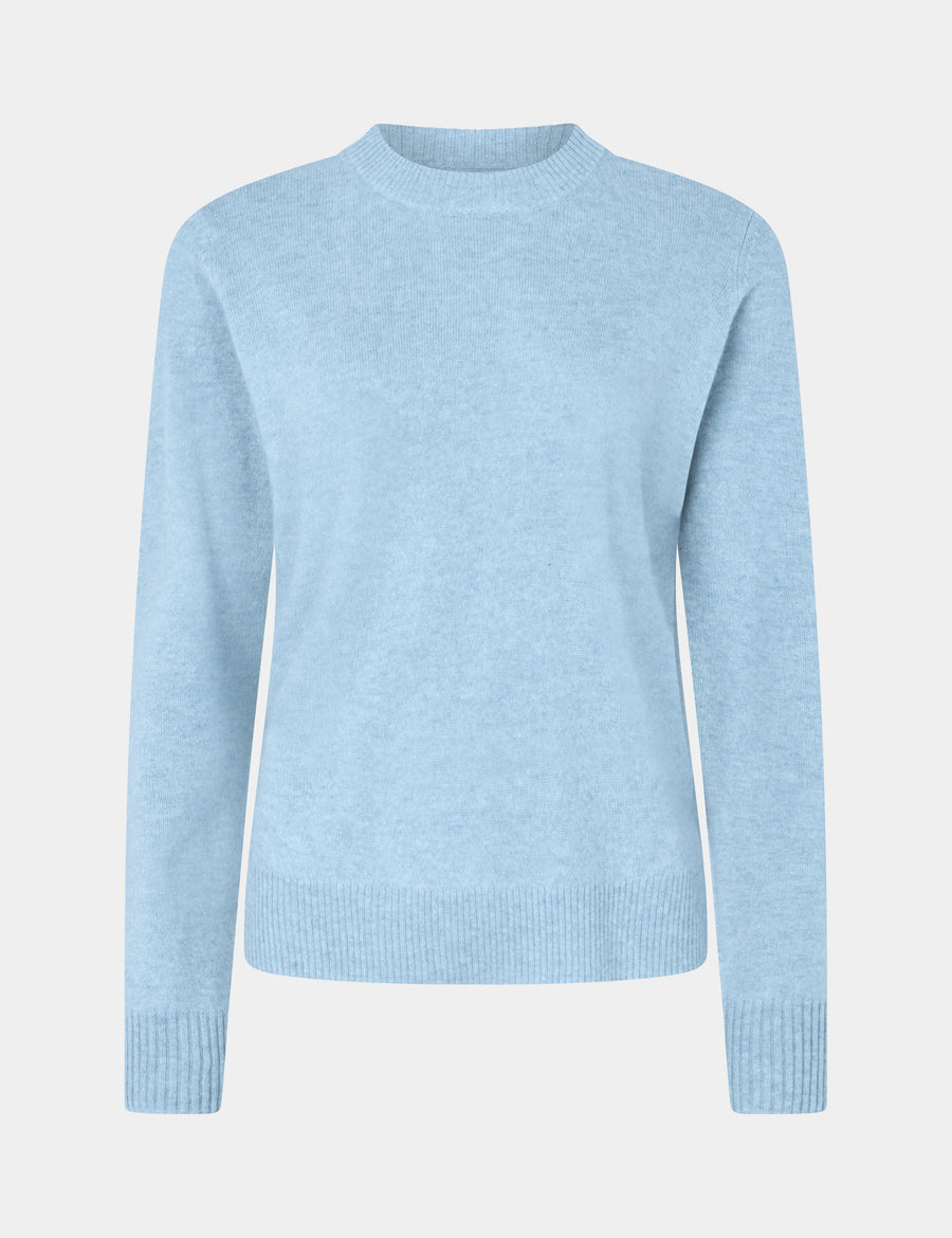 Ulrikke O-Neck Sweater 0002 Stone Wash
