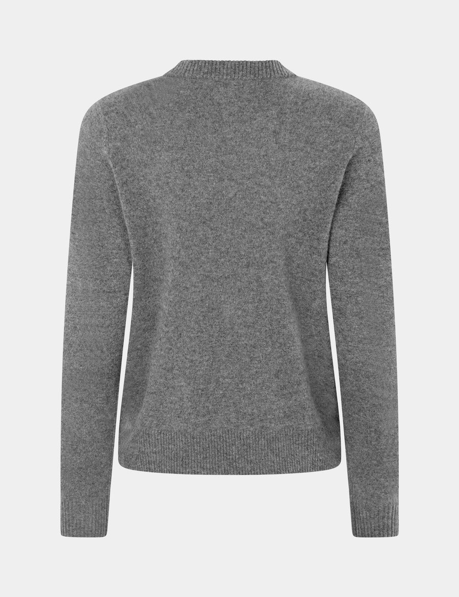 Ulrikke O-Neck Sweater 0002 Thunder
