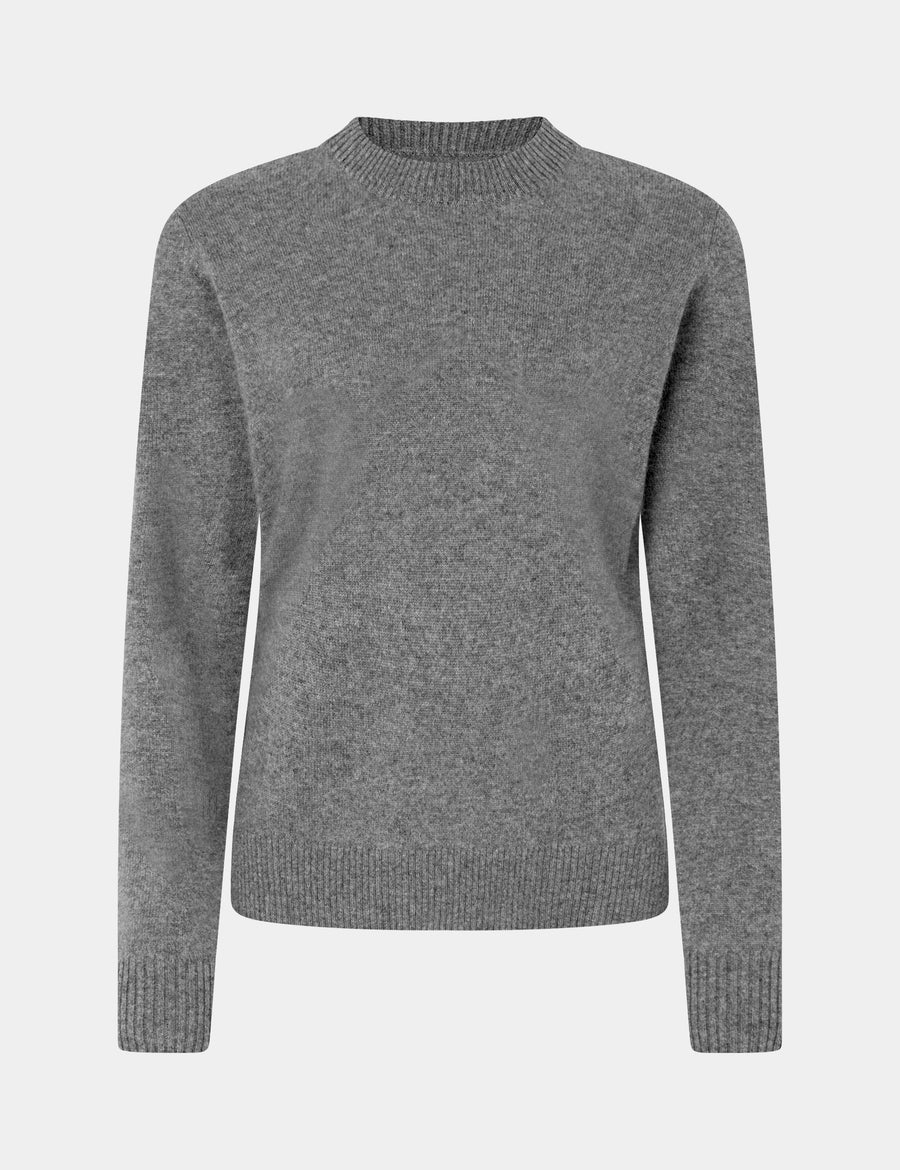 Ulrikke O-Neck Sweater 0002 Thunder