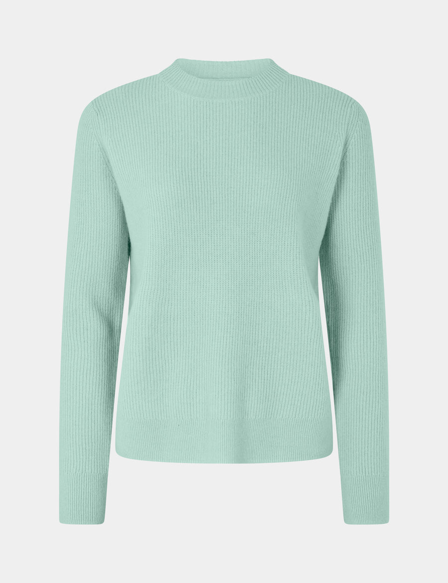 Ulrikke Ribbed O-Neck Sweater 0002 Embrace