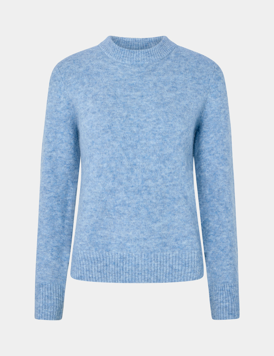 Selma Short O-Neck Sweater 0005 Illusion