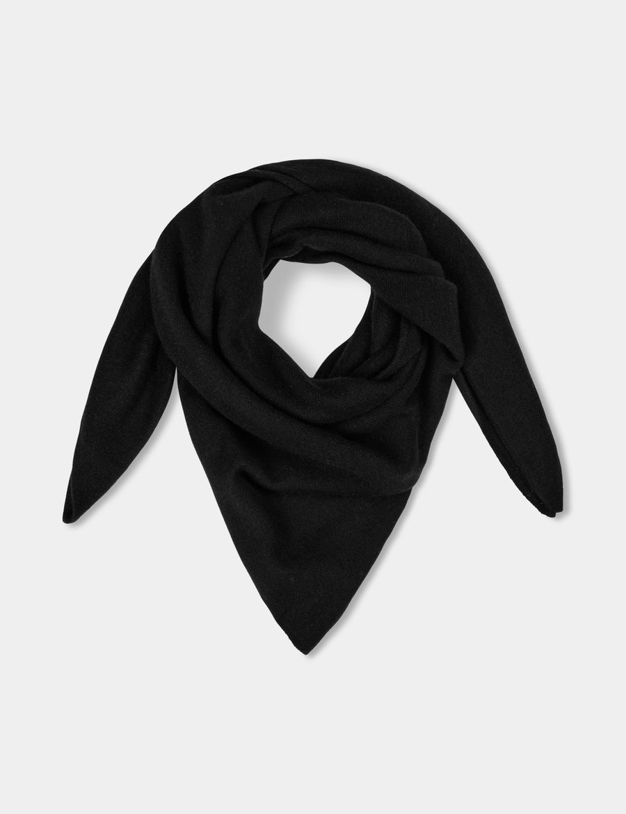 Ulrikke Triangle Scarf 0002 Black