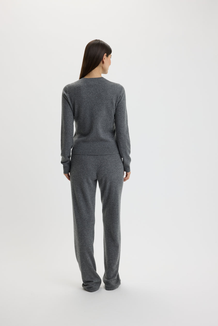 Ulrikke O-Neck Cardigan Thunder