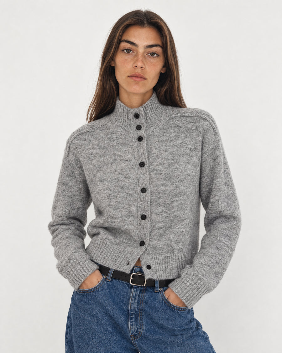 Selma T-Neck Cardigan Husky